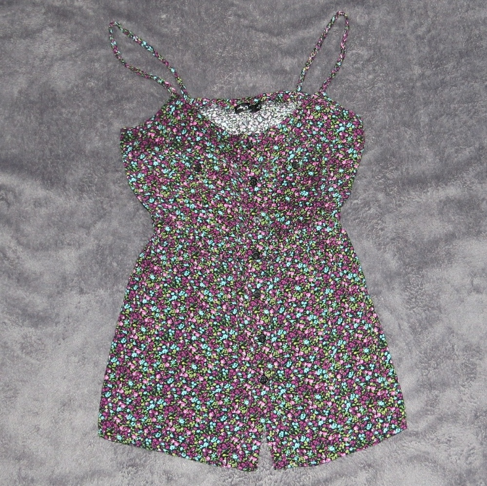 Colorful floral Spaghetti Strap - Ruby Rox